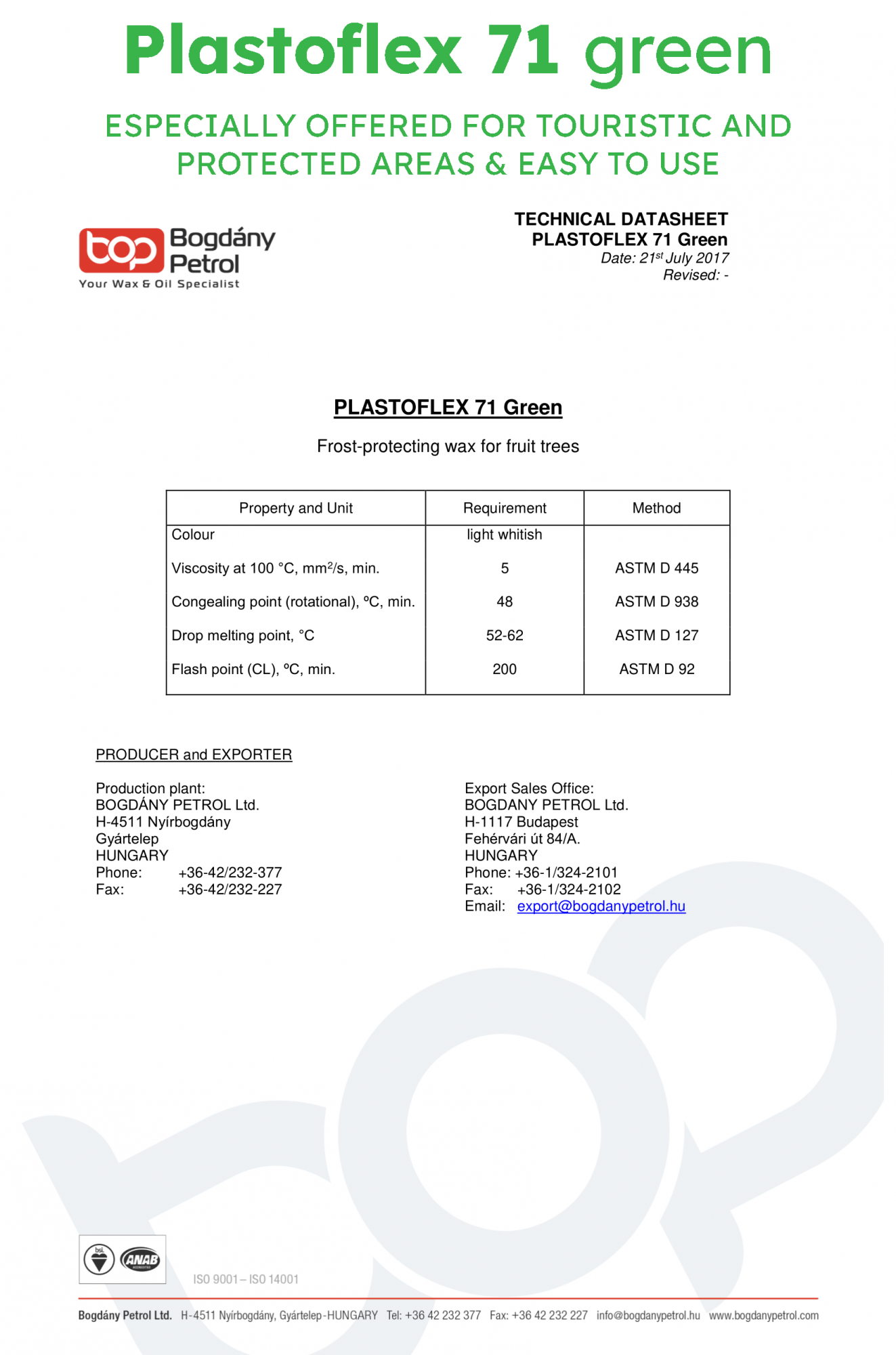 PLASTOFLEX 71 Green